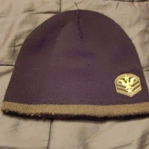 Hat with emblem